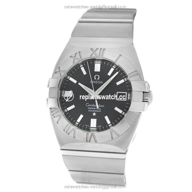 Omega Silver Constellation Double Eagle Mens 1513.51 Perpetual Calendar Watch Omega Silver Constellation Double Eagle Mens 1513.51 Perpetual Calendar Watch