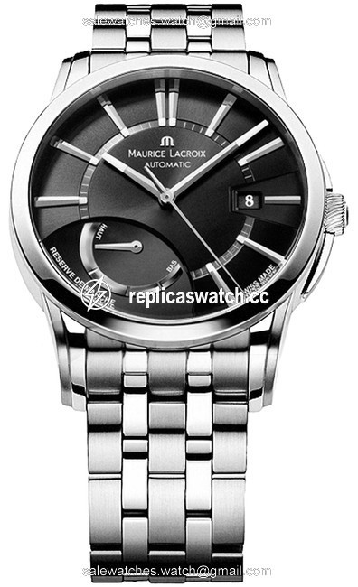 Maurice Lacroix Silver/Black Pt6168-ss002-331 Mens Pontos Watch Maurice Lacroix Silver/Black Pt6168-ss002-331 Mens Pontos Watch