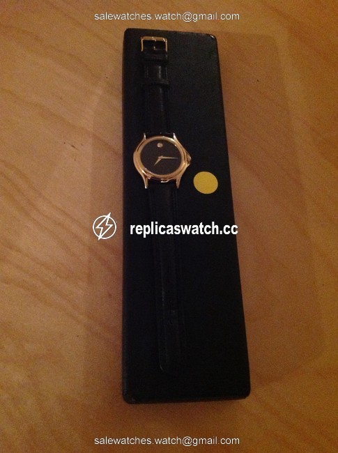 Movado Black & Gold Museum Swiss Watch Movado Black & Gold Museum Swiss Watch