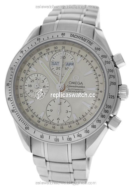 Omega Stainless Steel Mens Speedmaster 3221.30 Chronometer Chronograph Day Date Watch Omega Stainless Steel Mens Speedmaster 3221.30 Chronometer Chronograph Day Date Watch