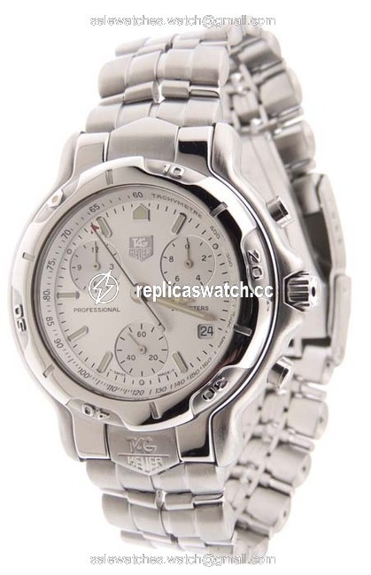 TAG Heuer Sel Professional 200m Chrono Ch1110-o Ss 42mm Date Watch TAG Heuer Sel Professional 200m Chrono Ch1110-o Ss 42mm Date Watch