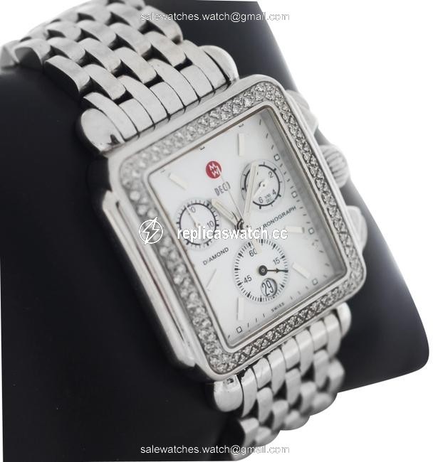Michele Deco Day Diamond Ladies 33mm Watch Michele Deco Day Diamond Ladies 33mm Watch