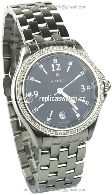 Michele Black Belmore Watch Michele Black Belmore Watch