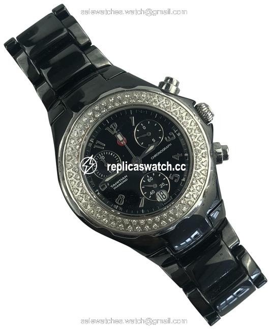 Michele Black Tahitian Watch Michele Black Tahitian Watch