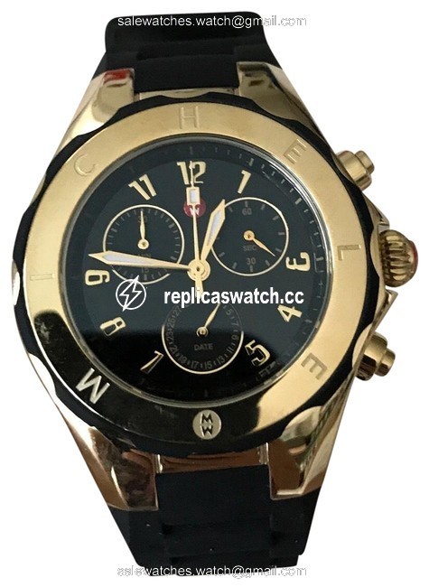 Michele Black Jelly Tahitian Bean Watch Michele Black Jelly Tahitian Bean Watch