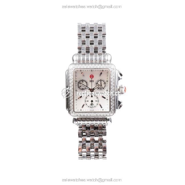 Michele Deco Diamond Chronograph Watch Michele Deco Diamond Chronograph Watch