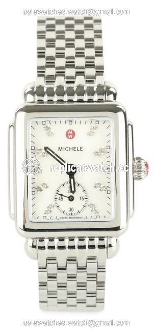 Michele Silver Deco Mid Watch Michele Silver Deco Mid Watch