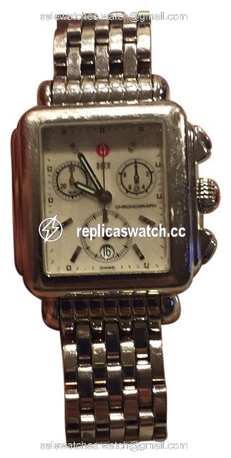 Michele Stainless Deco Watch Michele Stainless Deco Watch