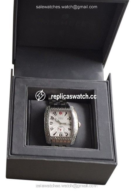 Michele Stainless Steel and Diamond Urban Extra Large Watch Michele Stainless Steel and Diamond Urban Extra Large Watch