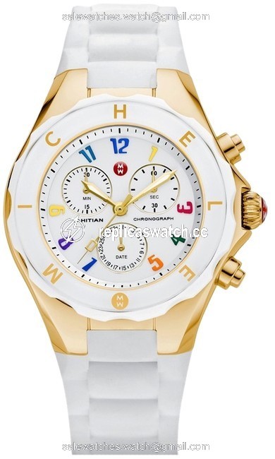 Michele Jelly Mww12f000043 Tahitian Bean Silicone Strap Womens Watch Michele Jelly Mww12f000043 Tahitian Bean Silicone Strap Womens Watch