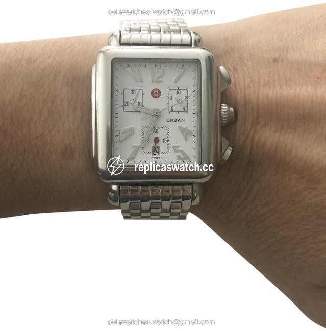 Michele Silver Urban Chronograph Watch Michele Silver Urban Chronograph Watch