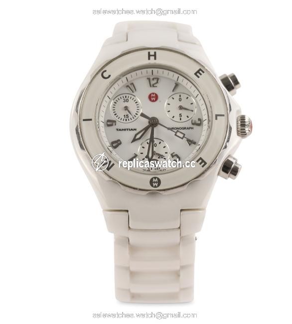 Michele White Tahitian Ceramic Watch Michele White Tahitian Ceramic Watch