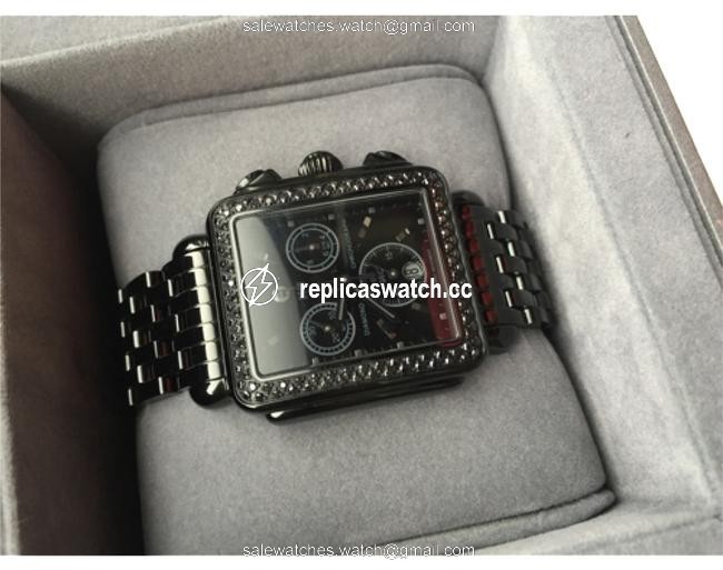 Michele Black Deco Noir Diamond Ip Ladies Watch Michele Black Deco Noir Diamond Ip Ladies Watch