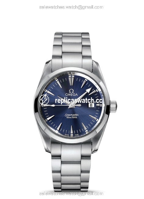 Omega Silver Aquaterra Seamaster 2518.80 Mens Midsize 36mm Steel Quartz Watch Omega Silver Aquaterra Seamaster 2518.80 Mens Midsize 36mm Steel Quartz Watch