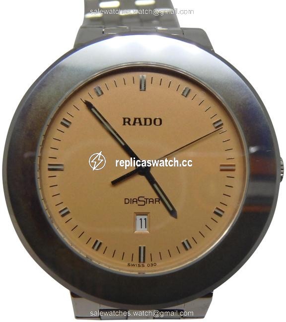 Rado Tungsten/Steel and Salmon " Diastar " Quartz Uni-sex Watch Rado Tungsten/Steel and Salmon " Diastar " Quartz Uni-sex Watch