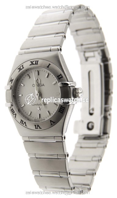 Omega Silver Constellation Stainless Steel 23mm Watch Omega Silver Constellation Stainless Steel 23mm Watch