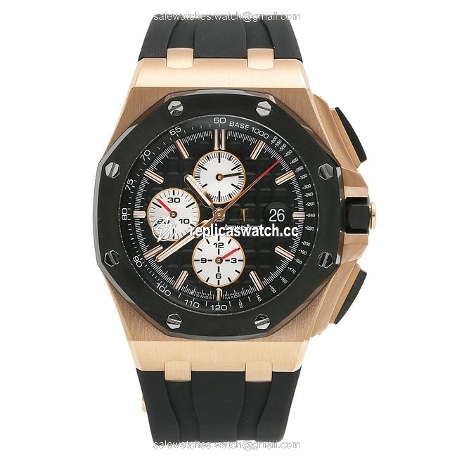 Audemars Piguet 18k Rose Gold and Black Royal Oak Offshore Chronograph 26401ro 44mm Dial Watch Audemars Piguet 18k Rose Gold and Black Royal Oak Offshore Chronograph 26401ro 44mm Dial Watch