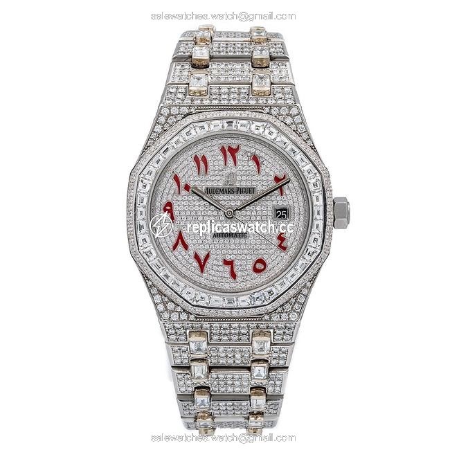 Audemars Piguet Royal Oak Selfwinding 15400st 41mm White Diamond Dial Watch Audemars Piguet Royal Oak Selfwinding 15400st 41mm White Diamond Dial Watch