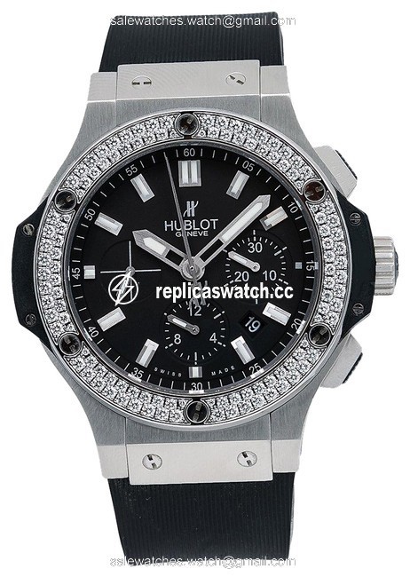 Hublot Black Big Bang 301.sm.1770.rx 44mm Dial with 1.25 Ct Diamonds Watch Hublot Black Big Bang 301.sm.1770.rx 44mm Dial with 1.25 Ct Diamonds Watch