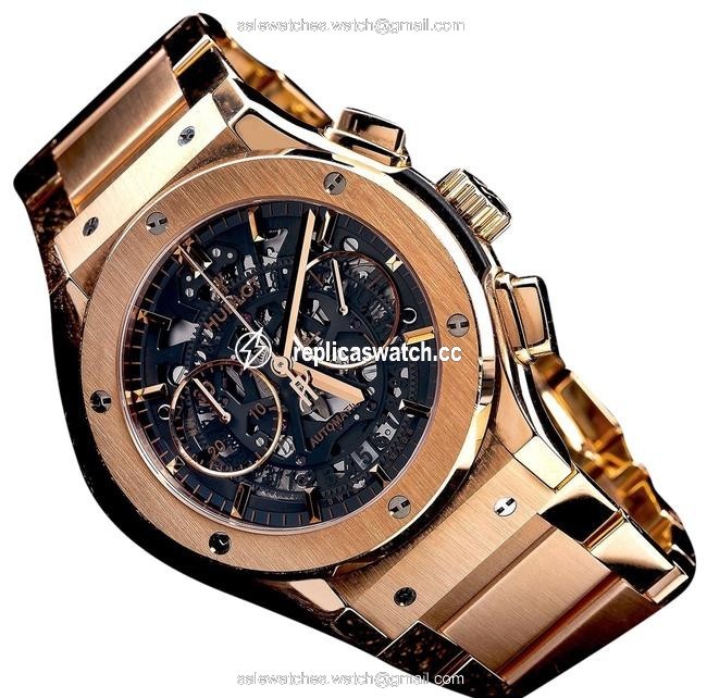 Hublot Black 18k Rose Gold Classic Fusion Aero King 525.ox 45mm Dial Watch Hublot Black 18k Rose Gold Classic Fusion Aero King 525.ox 45mm Dial Watch