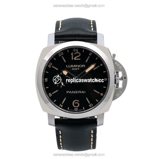 Panerai Black Luminor 1950 3 Days Gmt Pam00531 44mm Dial Watch Panerai Black Luminor 1950 3 Days Gmt Pam00531 44mm Dial Watch