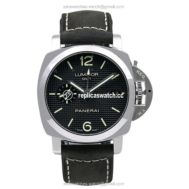 Panerai Black Luminor 1950 3 Days Gmt Pam00535 42mm Dial Watch Panerai Black Luminor 1950 3 Days Gmt Pam00535 42mm Dial Watch