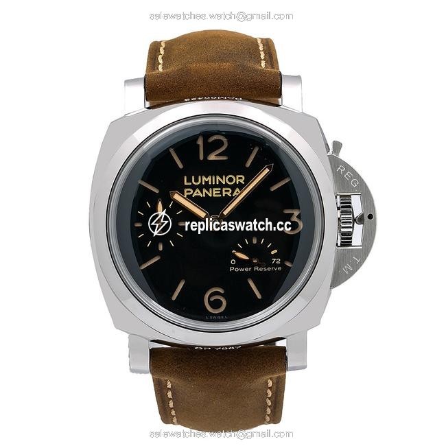 Panerai Black and Brown Luminor 1950 3 Days Power Reserve Pam00423 47mm Dial Watch Panerai Black and Brown Luminor 1950 3 Days Power Reserve Pam00423 47mm Dial Watch