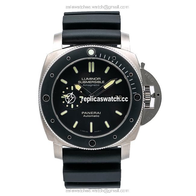 Panerai Black Luminor Submersible 1950 3 Days Pam00389 47mm Watch Panerai Black Luminor Submersible 1950 3 Days Pam00389 47mm Watch
