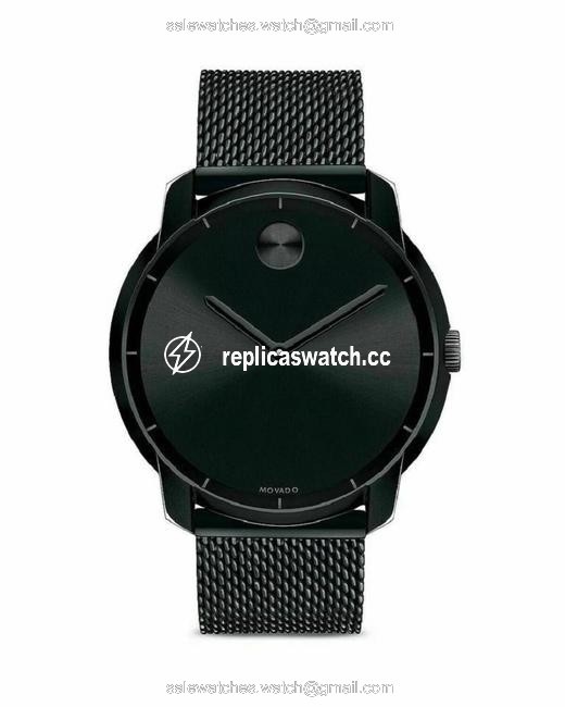 Movado Black 3600261 Bold Stainless Steel Mens Mesh Watch Movado Black 3600261 Bold Stainless Steel Mens Mesh Watch