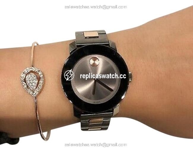 Movado Gray/Rose Gold 3600327 Womens Quartz Watch Movado Gray/Rose Gold 3600327 Womens Quartz Watch