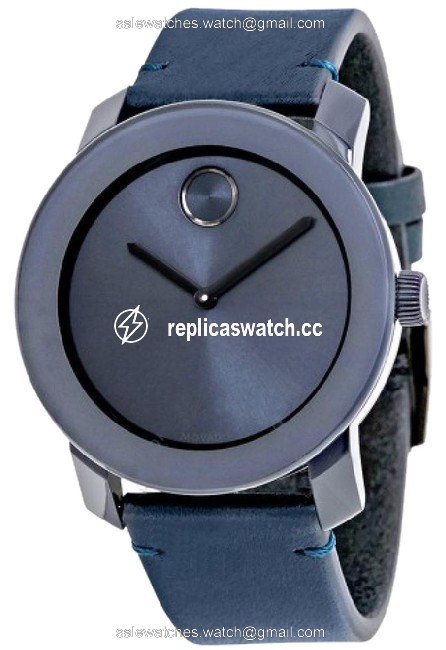 Movado Blue Bold Dial Leather Strap Unisex Watch Movado Blue Bold Dial Leather Strap Unisex Watch
