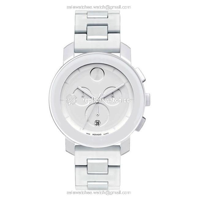 Movado White Bold Chronograph Small Bracelet Watch Movado White Bold Chronograph Small Bracelet Watch