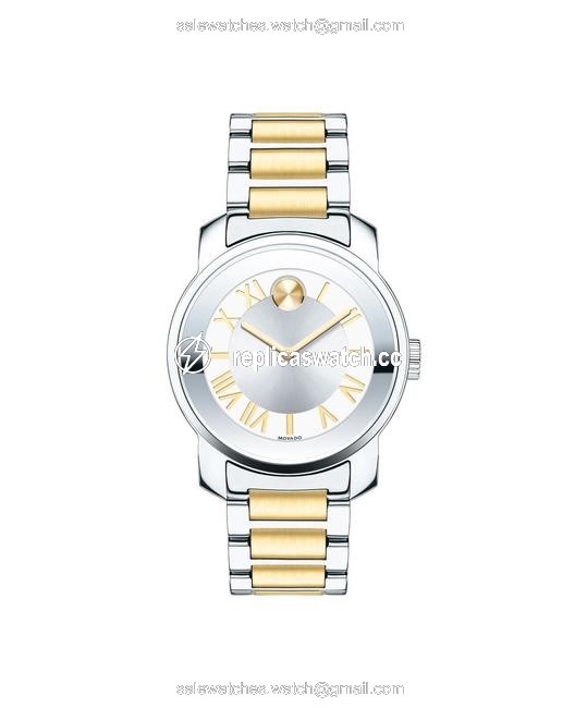Movado Gold 3600245 Luxe Swiss Two Tone Stainless Steel Women Watch Movado Gold 3600245 Luxe Swiss Two Tone Stainless Steel Women Watch