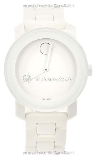 Movado White Bold Round Dial Bracelet Watch Movado White Bold Round Dial Bracelet Watch