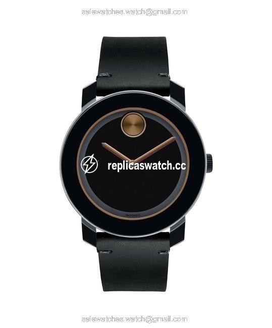 Movado Black Bold Round Dial Watch Movado Black Bold Round Dial Watch