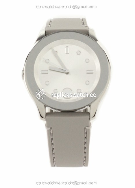 Movado Grey Bold Silver Dial Silicone Watch Movado Grey Bold Silver Dial Silicone Watch