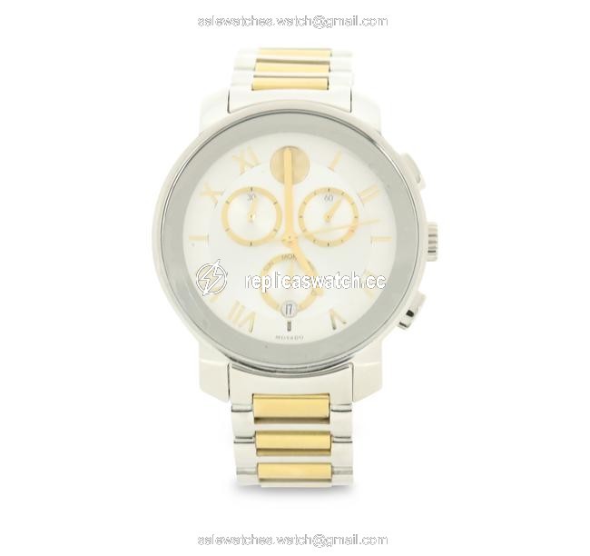 Movado Silver Bold Dial Two-tone Quartz Watch Movado Silver Bold Dial Two-tone Quartz Watch