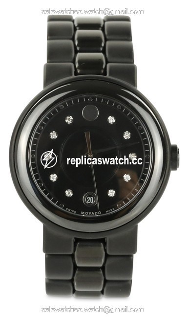 Movado Black Cerena Diamond Watch Movado Black Cerena Diamond Watch