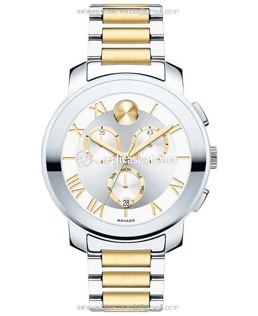 Movado Silver / Gold Chronograph 3600280 Watch Movado Silver / Gold Chronograph 3600280 Watch