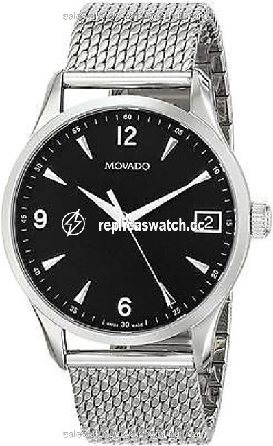Movado Circa Stainless Steel Mesh Mens Watch 0606802 Movado Circa Stainless Steel Mesh Mens Watch 0606802