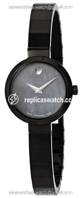 Movado Mop Black Novella Ladies Watch Movado Mop Black Novella Ladies Watch