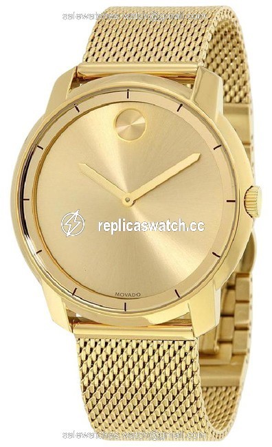 Movado Gold Quartz Dial Tone Mesh Mens Watch Movado Gold Quartz Dial Tone Mesh Mens Watch