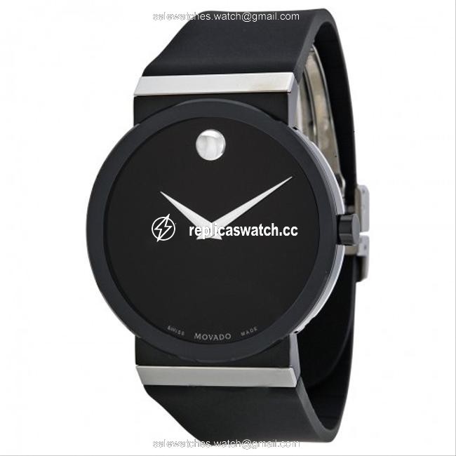 Movado Black Sapphire Synergy Rubber Mens Watch Movado Black Sapphire Synergy Rubber Mens Watch