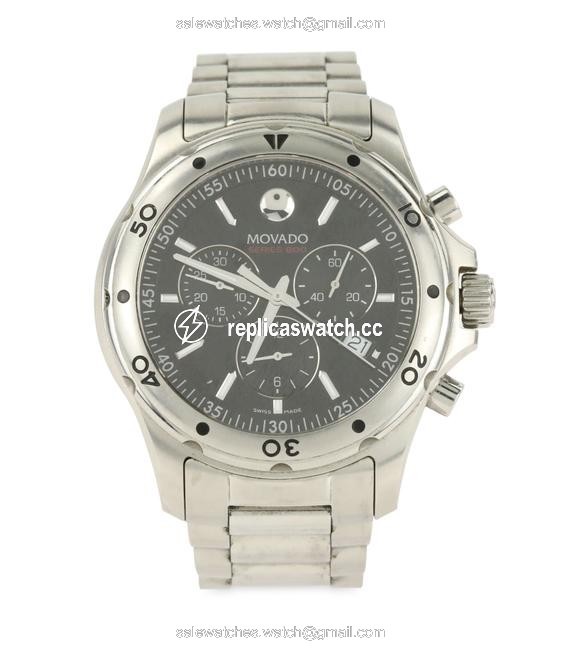 Movado Silver Series 800 Chronograph Swiss Mens Watch Movado Silver Series 800 Chronograph Swiss Mens Watch