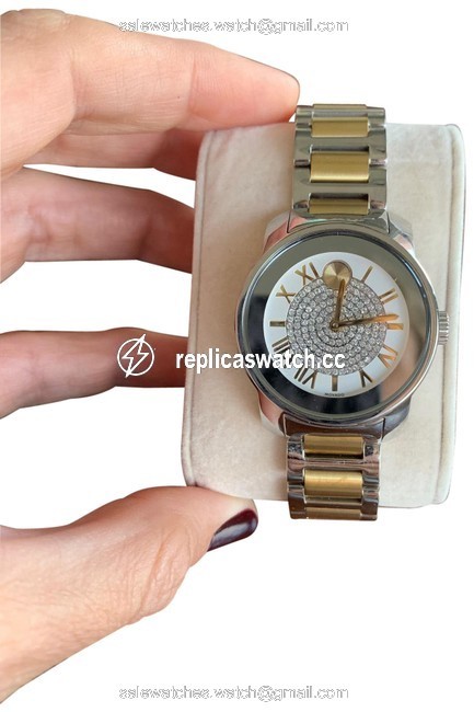 Movado Two Toned Bold Luxe with Crystal Accents Watch Movado Two Toned Bold Luxe with Crystal Accents Watch