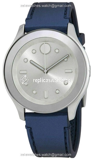 Movado Silver/Blue 3600427 Womens Bold Quartz Watch Movado Silver/Blue 3600427 Womens Bold Quartz Watch