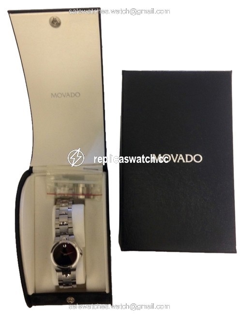 Movado Black Womens Juro Stainless Steel Watch Movado Black Womens Juro Stainless Steel Watch