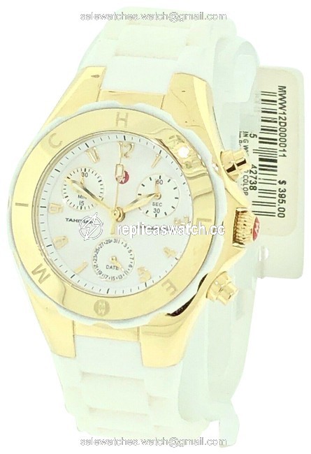 Michele White Jelly Bean Tahitian Gold Womens Mww12d000011 Watch Michele White Jelly Bean Tahitian Gold Womens Mww12d000011 Watch