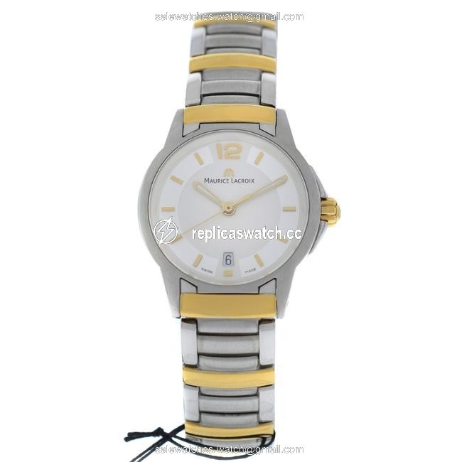 Maurice Lacroix Silver Gold New Ladies Miros Mi1053-sy023-120 Steel Watch Maurice Lacroix Silver Gold New Ladies Miros Mi1053-sy023-120 Steel Watch