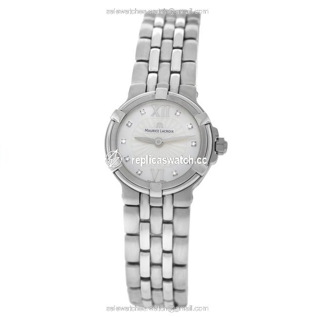 Maurice Lacroix Silver New Lady Calypso Ca1102-ss002-170 Steel Quartz Watch Maurice Lacroix Silver New Lady Calypso Ca1102-ss002-170 Steel Quartz Watch